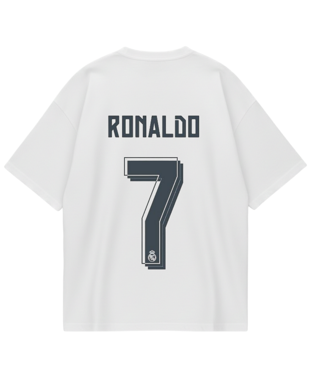 Cristiano Ronaldo White Number Oversized Tee
