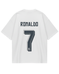 Cristiano Ronaldo White Number Oversized Tee