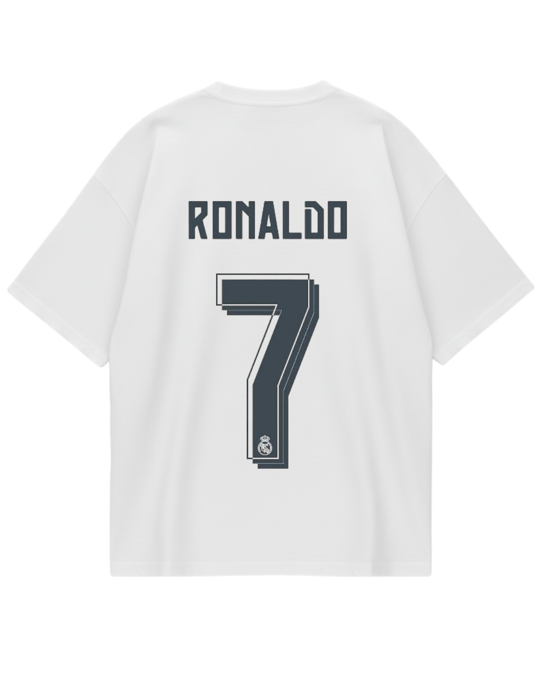 Cristiano Ronaldo White Number Oversized Tee