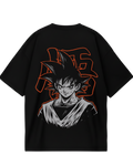 Black Goku Red Oversized Tee
