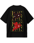 Iron Man Black Poster Oversized Tee