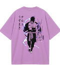 Naruto Sasuke  Purple Oversized Tee