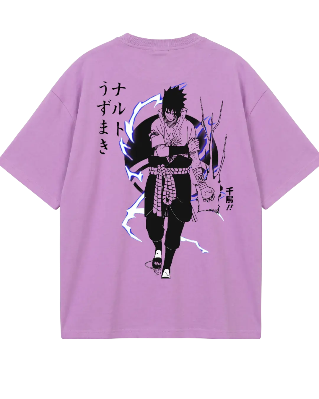 Naruto Sasuke  Purple Oversized Tee