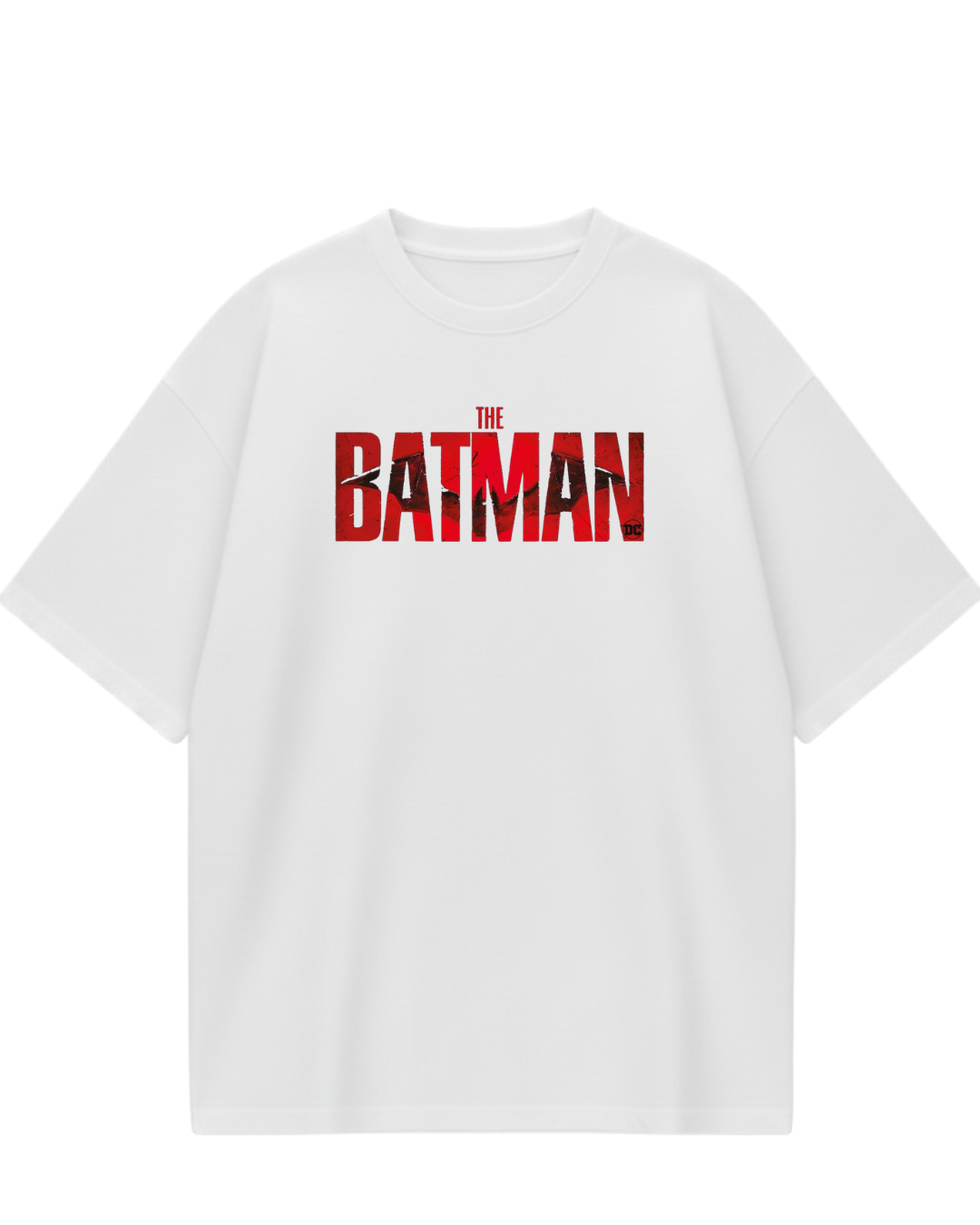 Batman White Poster Oversized Tee