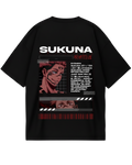 Sukuna Black Oversized Tee