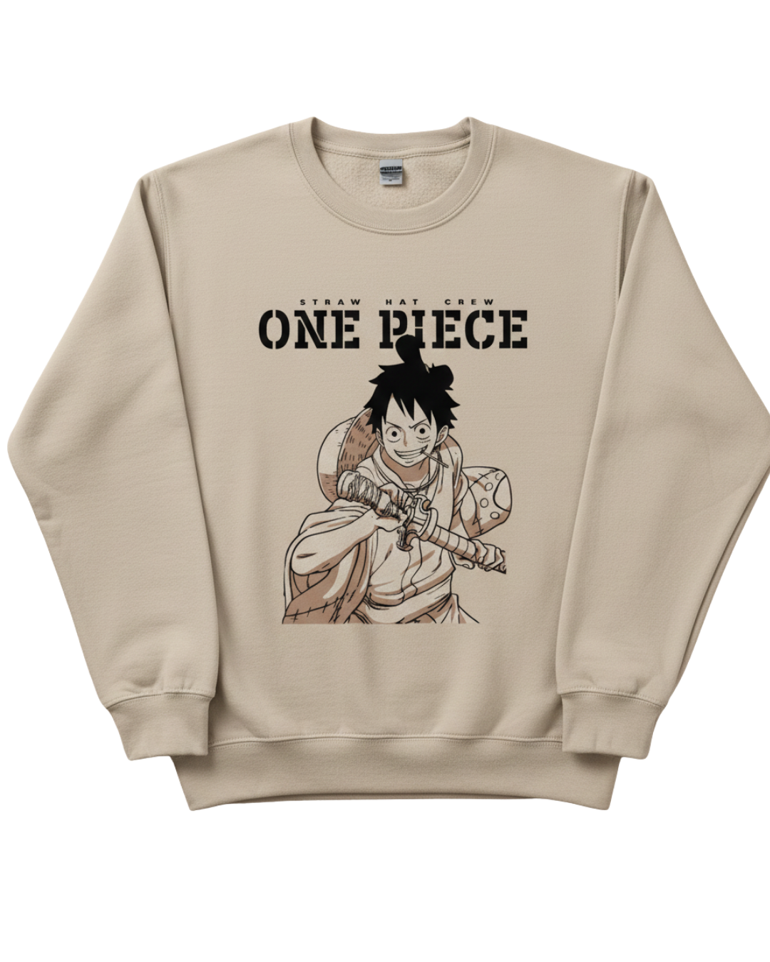One Piece Beige Sweatshirt
