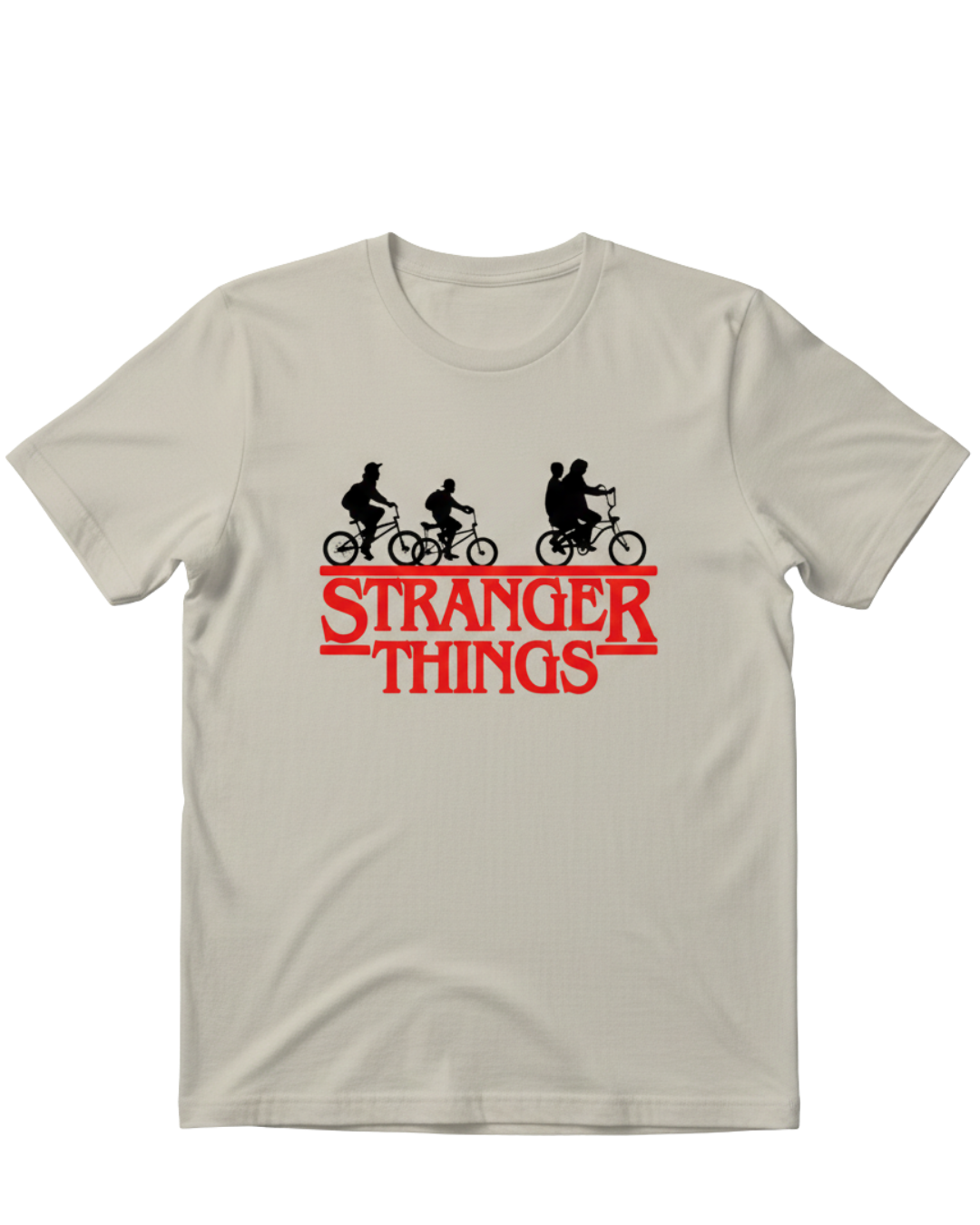 Stranger Things Beige Half Sleeves