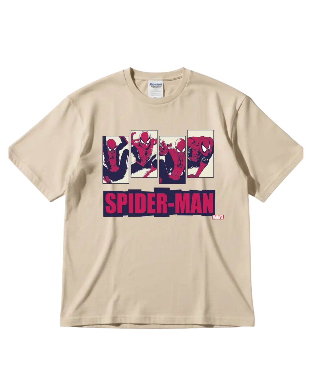 Spider Man Beige Half Sleeves