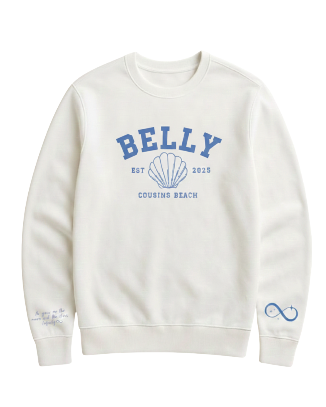 The Summer I Turned Pretty Belly White Sweatshirt