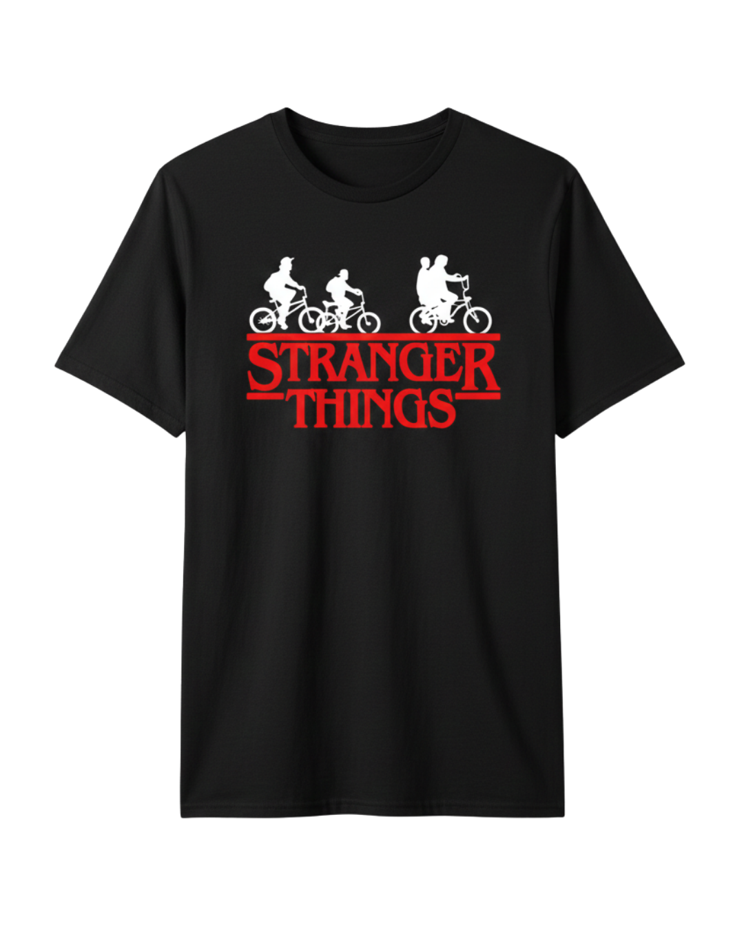 Stranger Things Black Cycle Half Sleeves