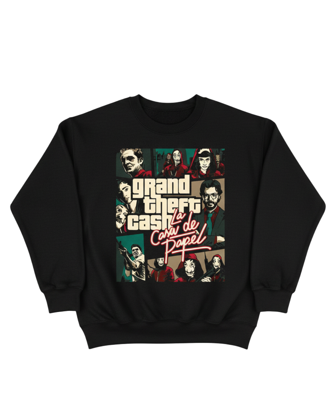 Money Heist Black Grand Sweatshirt