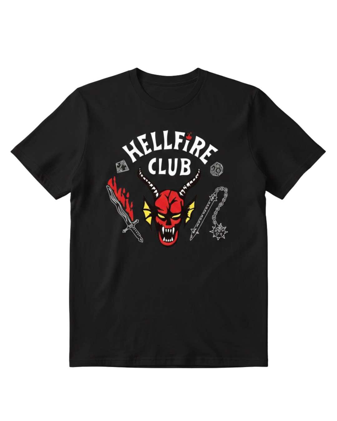 Stranger Things Black Hellfire Half Sleeves
