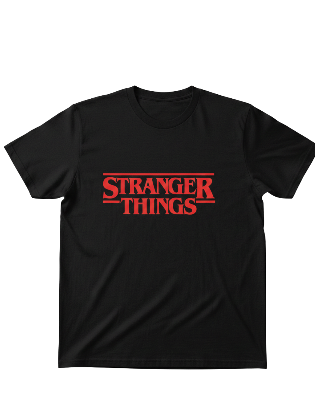 Stranger Things Black Name Only Half Sleeves