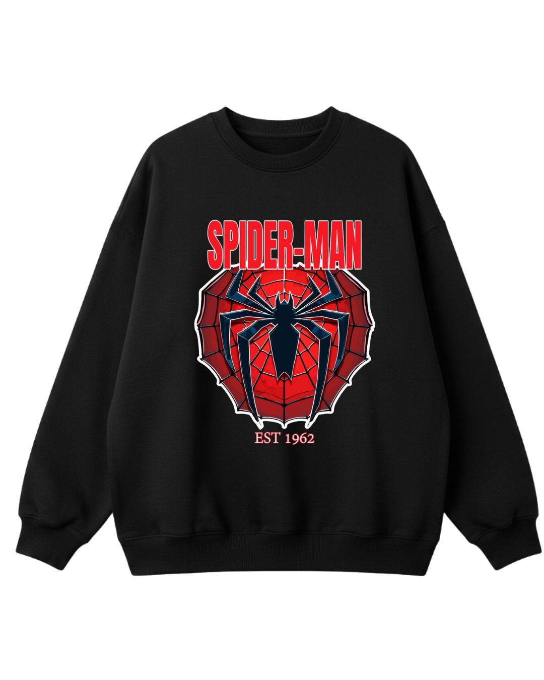 Spider Man Black Spiderman Sweatshirt