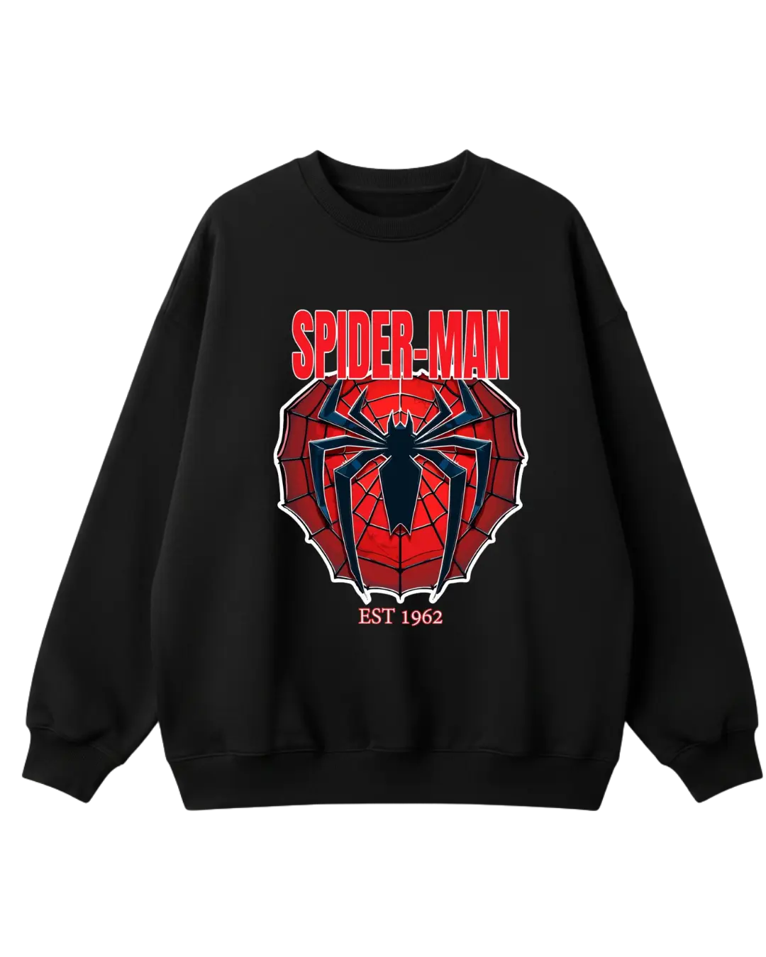 Spider Man Black Spiderman Sweatshirt