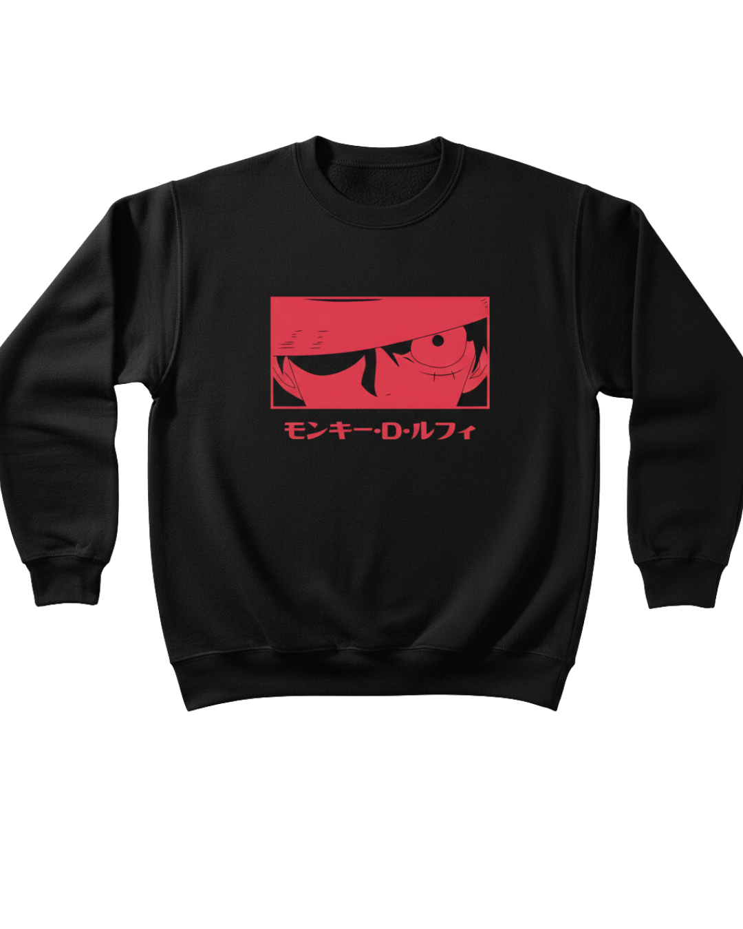 One Piece Black Sweatshirt