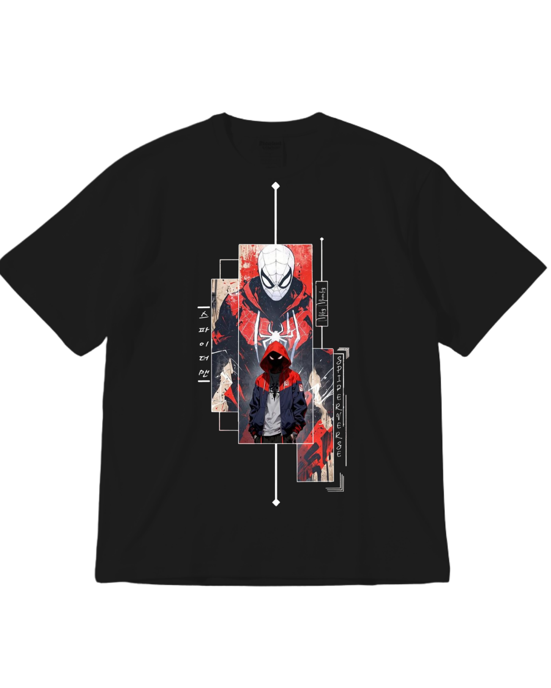 Spider Man Black Half Sleeves