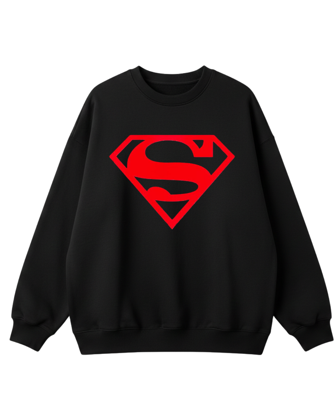 Super Man Black Sweatshirt