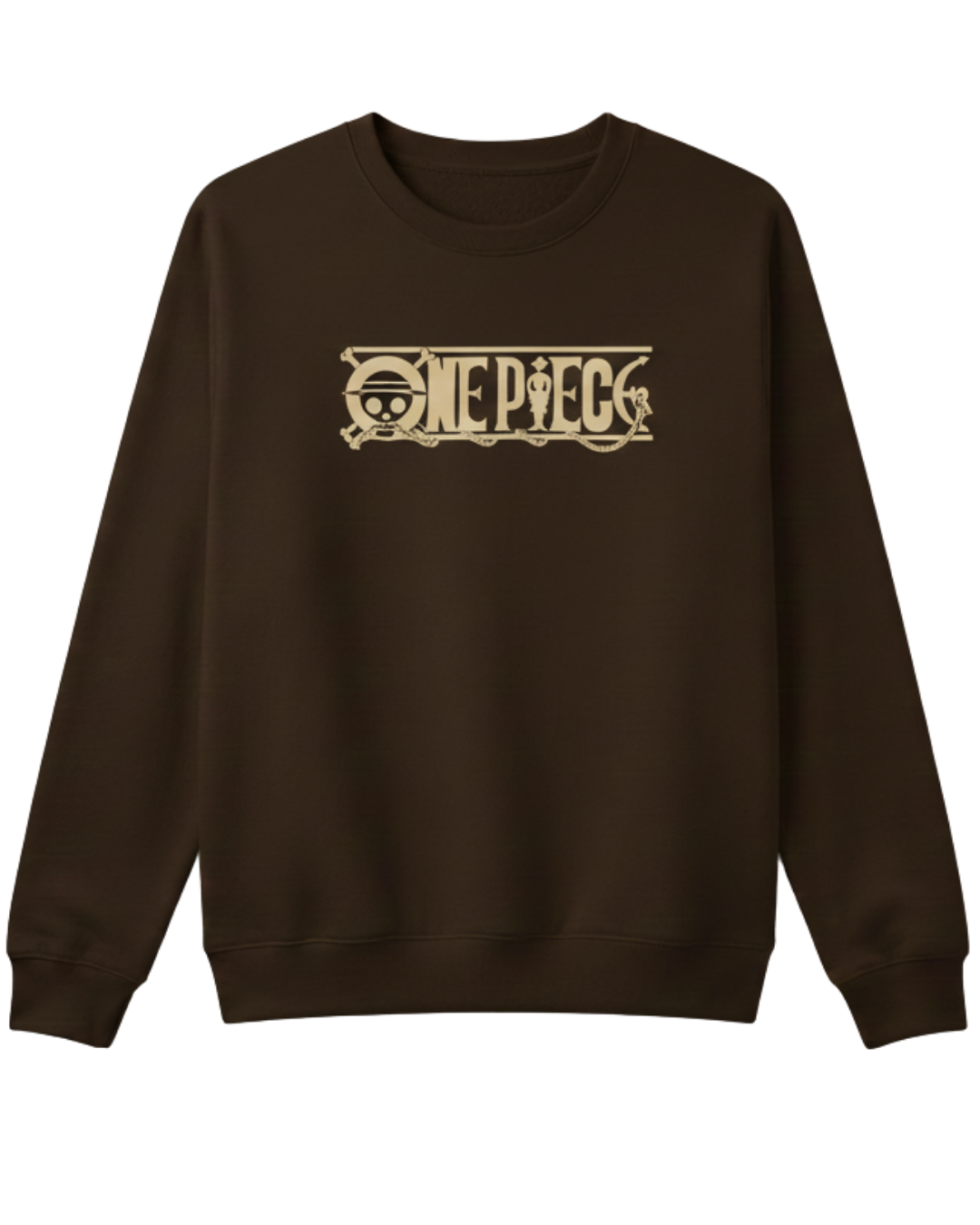 One Piece Brown Sweatshirt