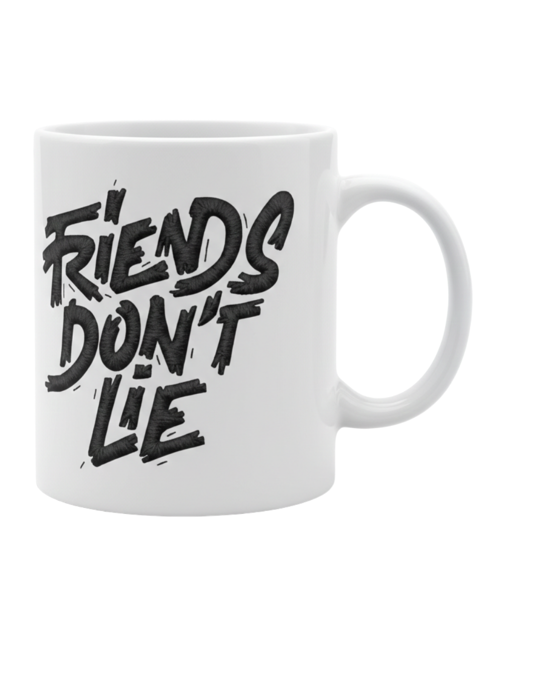 Stranger Things Friends Dont Lie White Mug