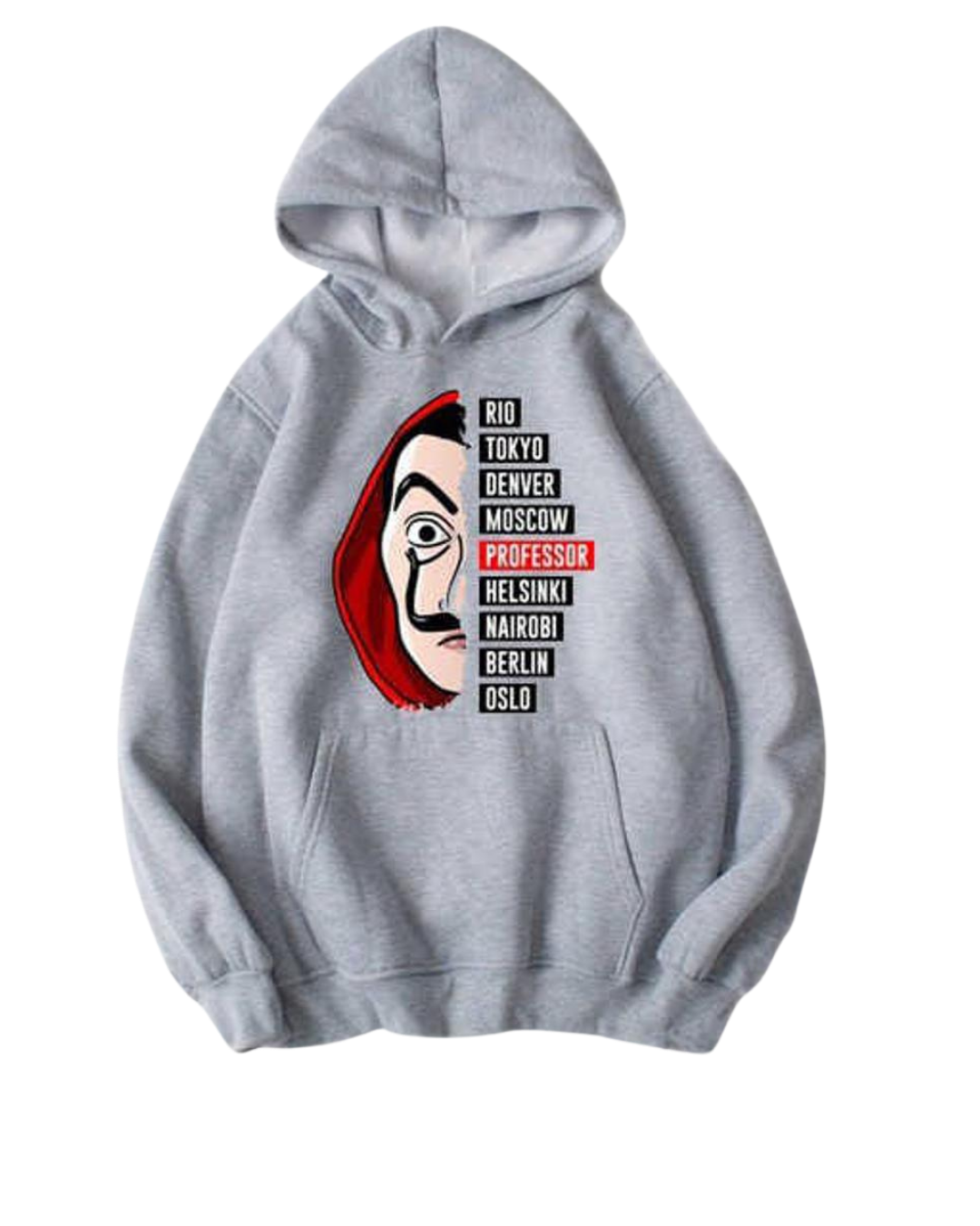 Money Heist Grey Hoodie