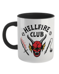 Stranger Things Hellfire Club Black Handle Mug