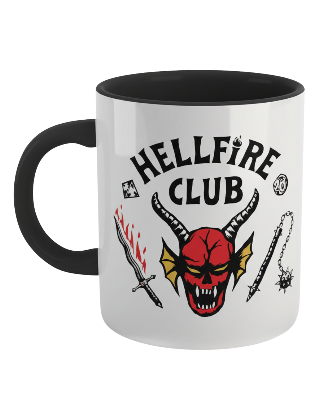 Stranger Things Hellfire Club Black Handle Mug