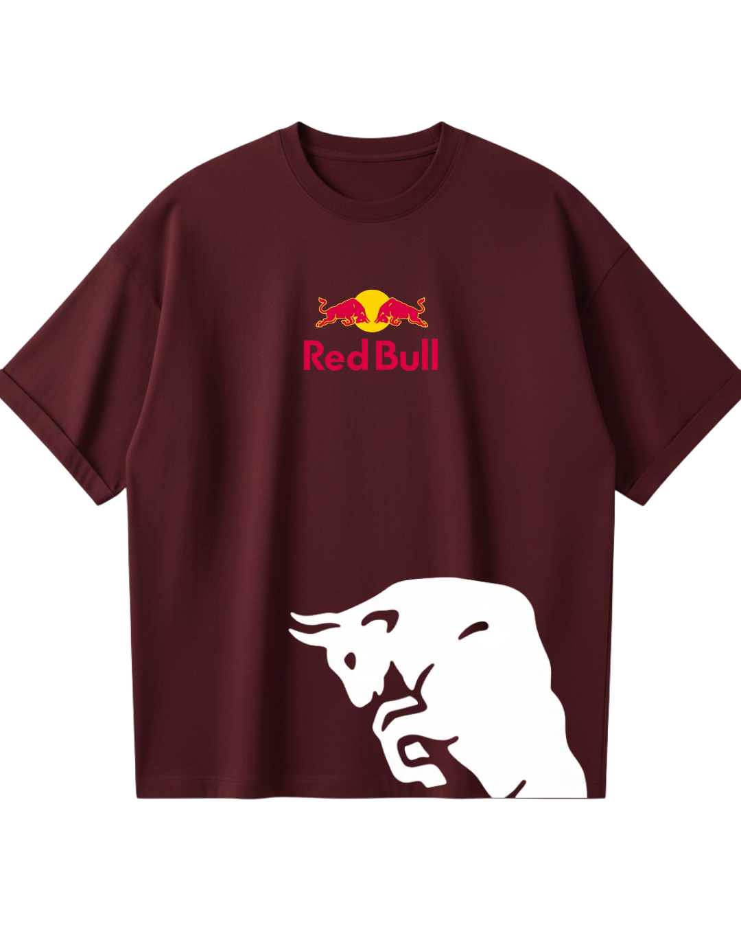 F1 Maroon Red Bull Oversized Tee