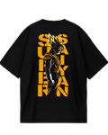 Black Goku Orange Oversized Tee