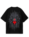 Spider Man Black Web Oversized Tee