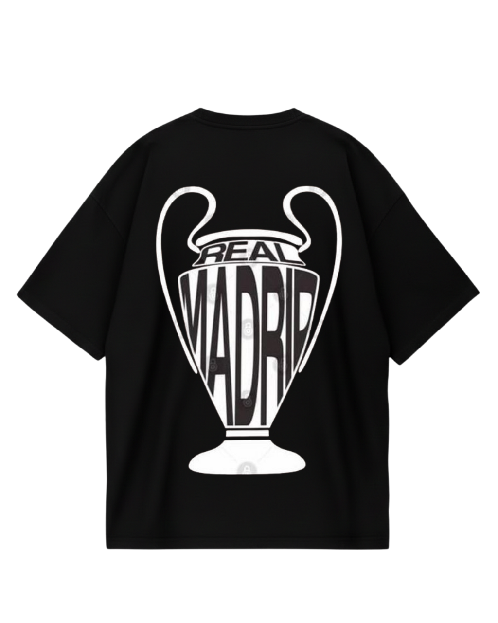 Real Madrid Black Ucl Oversized Tee