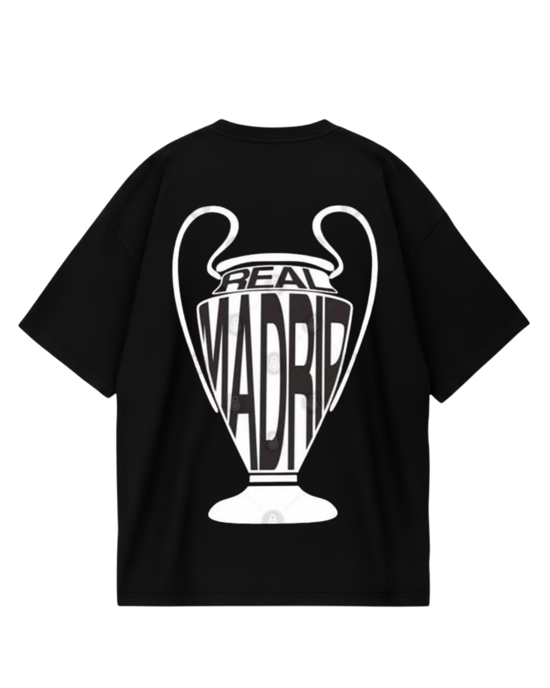 Real Madrid Black Ucl Oversized Tee