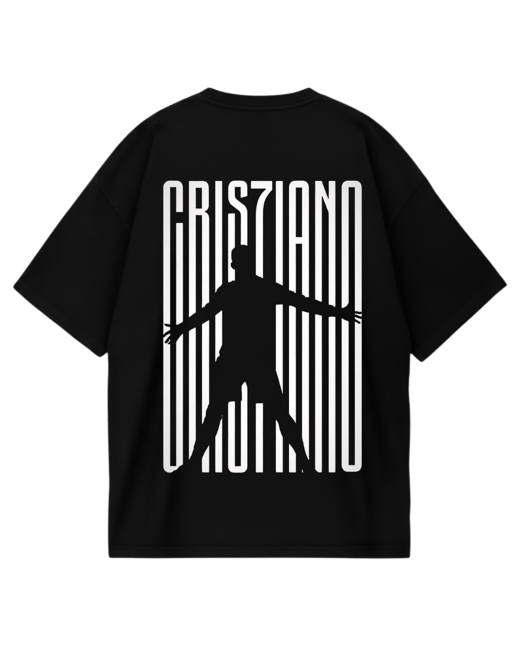 Cristiano Ronaldo Suii Black Oversized Tee