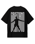 Cristiano Ronaldo Suii Black Oversized Tee