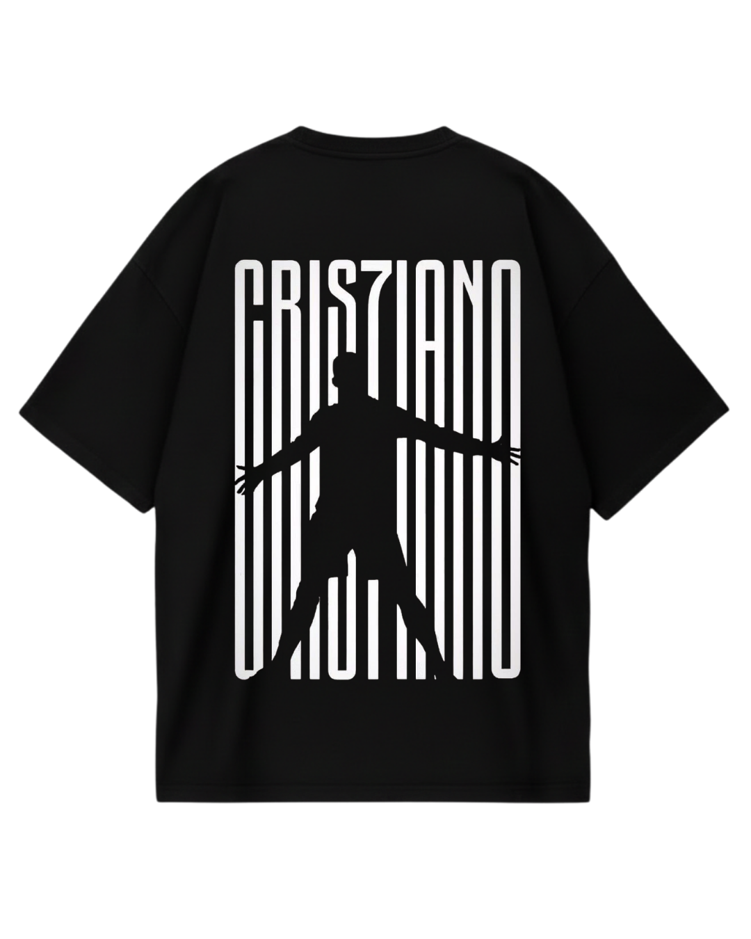 Cristiano Ronaldo Suii Black Oversized Tee