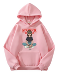 Stranger Things Pink Hoodie