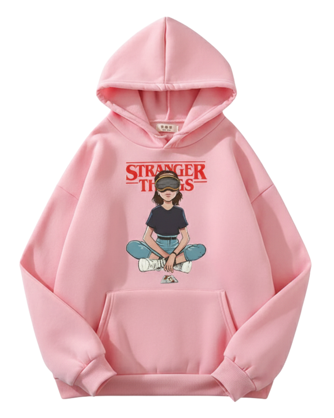 Stranger Things Pink Hoodie