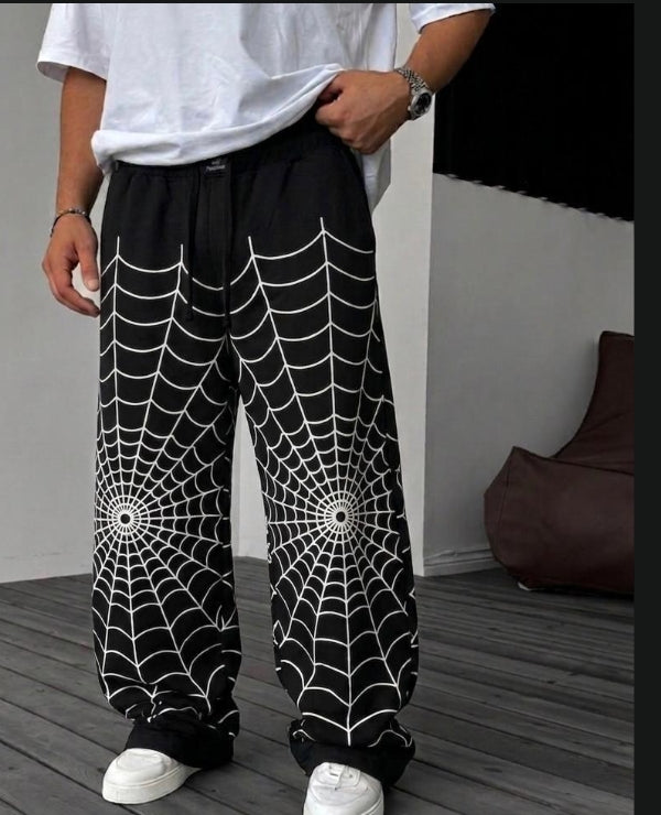 Spider Man Baggy Black Trousers
