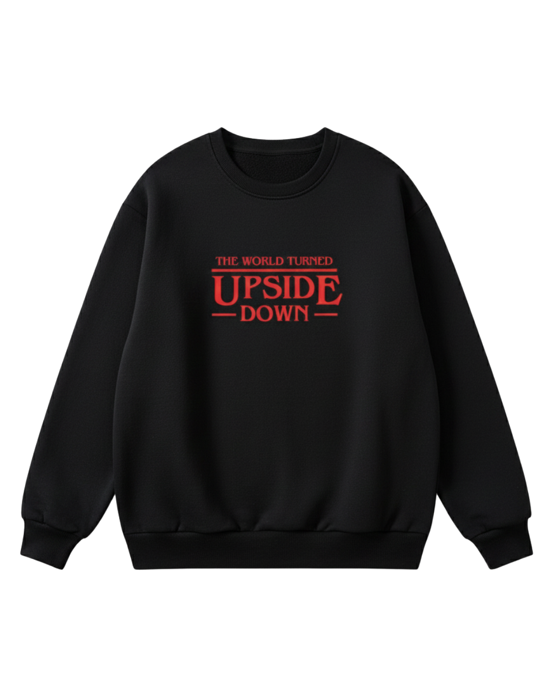 Stranger Things Upside Down Black Sweatshirt