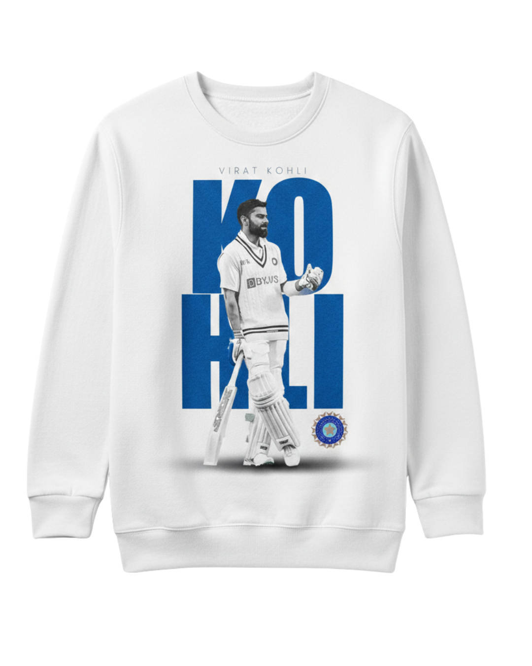 Virat Kohli White Sweatshirt