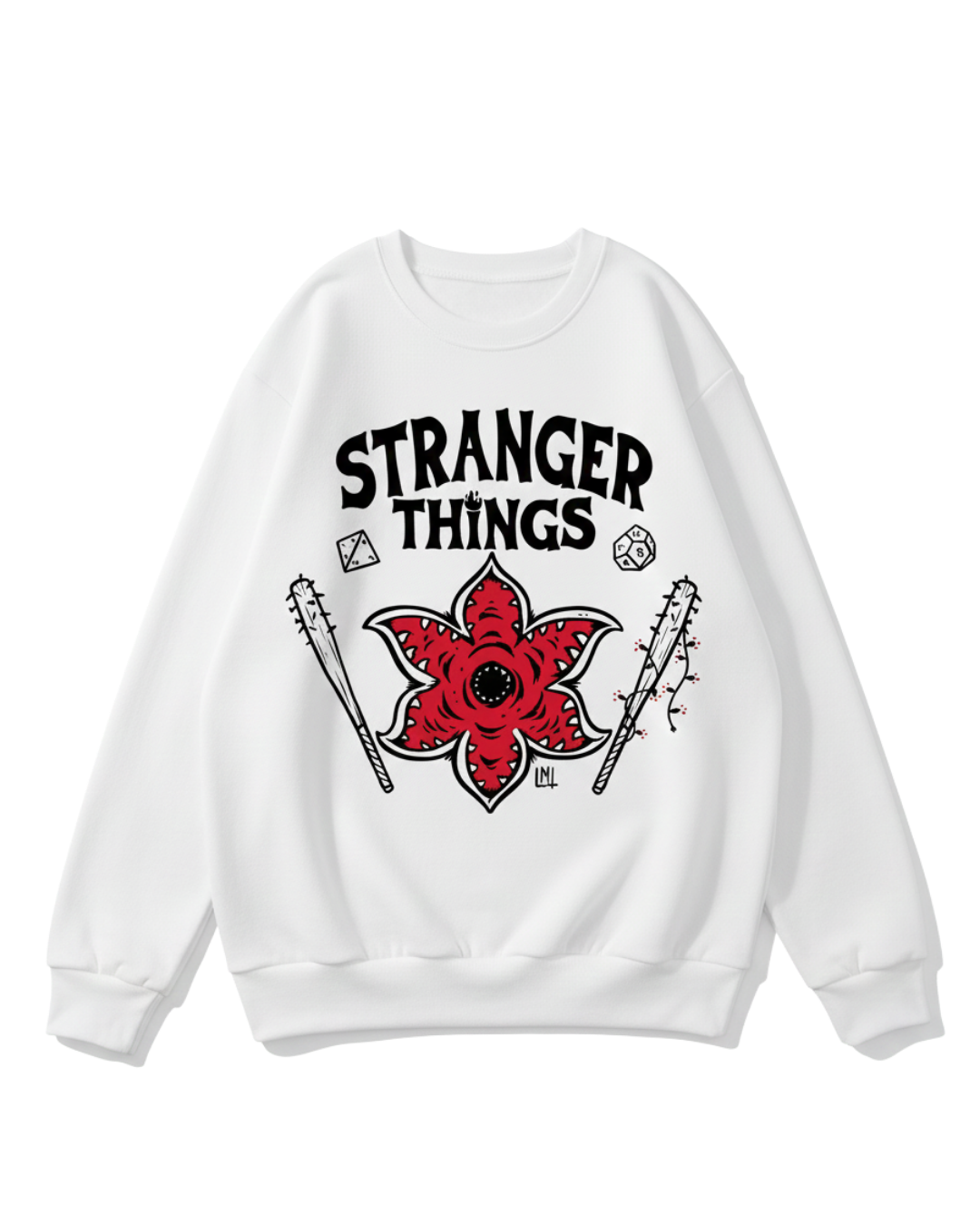 Stranger Things White Demogorgon Sweatshirt