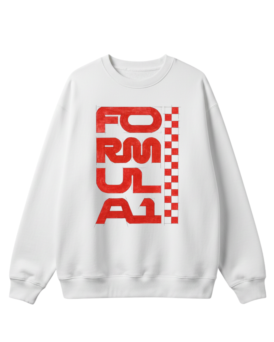F1 White Sweatshirt