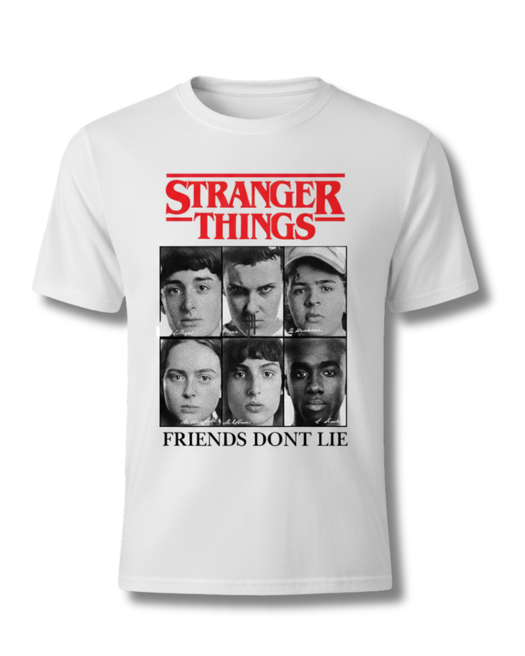 Stranger Things White Half Sleeves