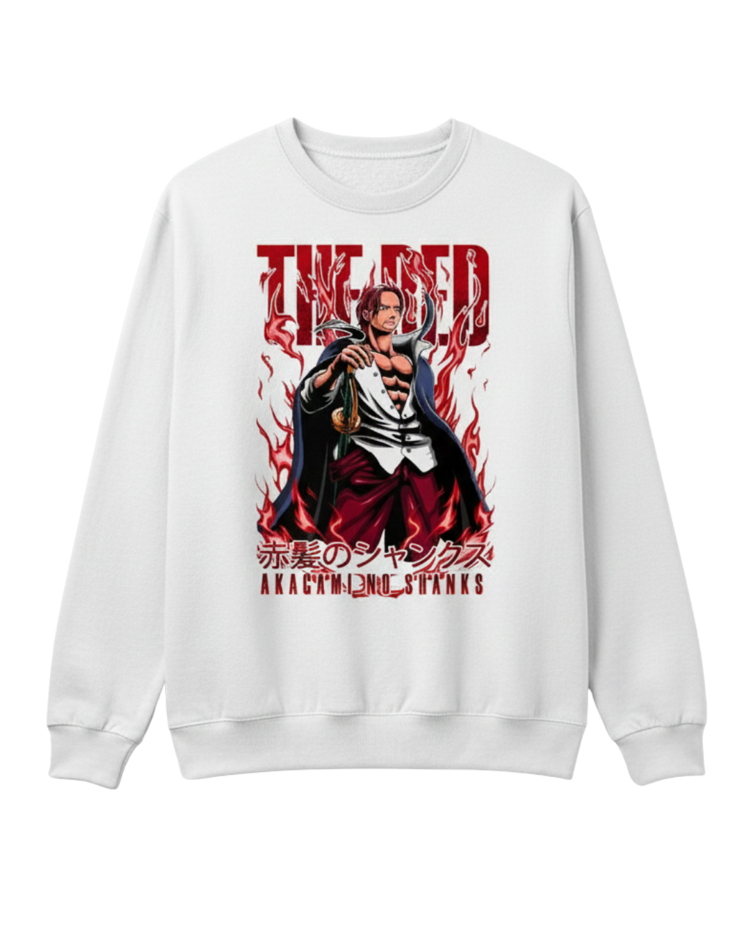 One Piece White Shanks Sweatshirt