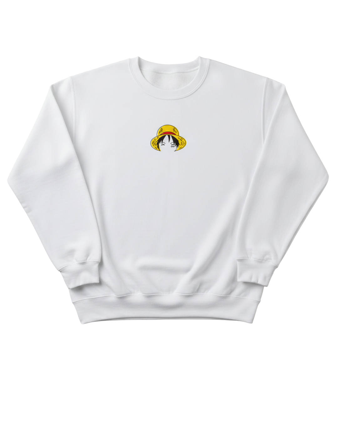 One Piece White Sweatshirt