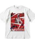 Spider Man White Half Sleeves