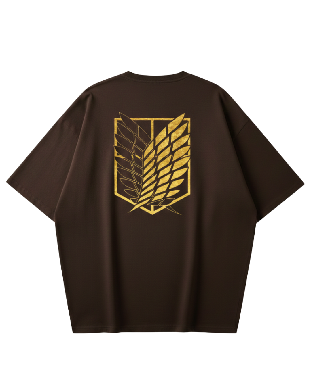 Attack On Titan Brown Oversized Tee